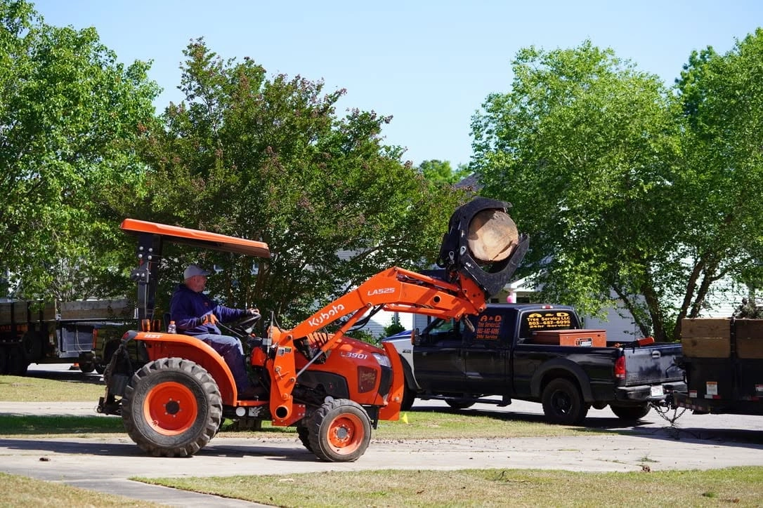 A&D kubota grapple lifting log round lettered pickup str