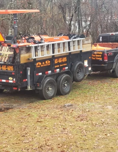 A&D lettered dump trailer ladder chainsaws kubota cayce 